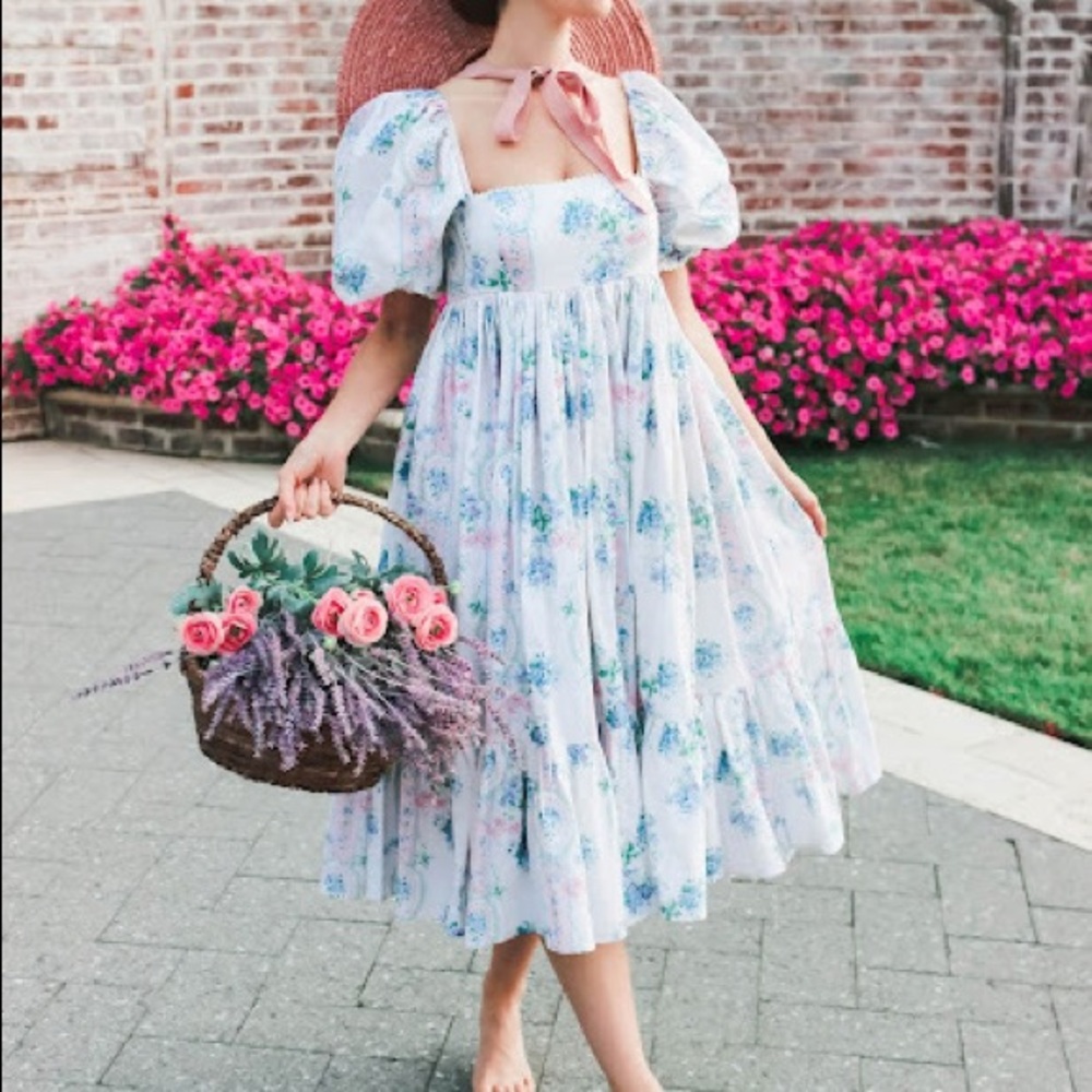 Selkie La Belle Etoile cotton French puff dress
